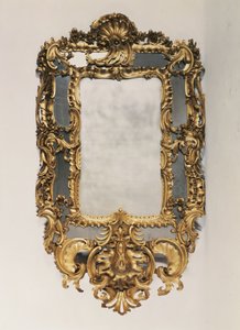 George II geschnitzter vergoldeter Spiegel, Mitte 18. Jahrhundert von Unbekannt Unbekannt
