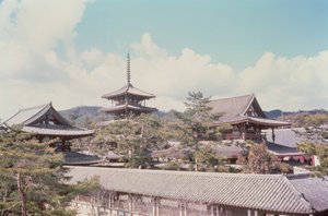 Horyu-ji Tempel, Präfektur Nara, Japan (erbaut 607 n. Chr.)