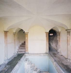 Innenraum des Badehauses, Corsham Court, Wiltshire von Unbekannt Unbekannt