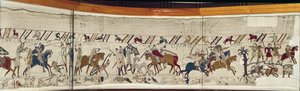 König Harold wird getötet und die Engländer fliehen, Teppich von Bayeux