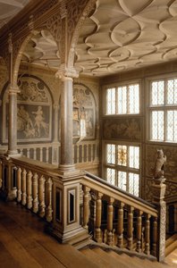 Knole House ca. 1610, Die Treppe, Sevenoaks, Kent, UK von Unbekannt Unbekannt