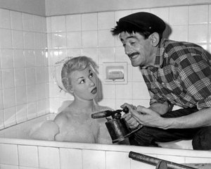 Nadine Tallier (geworden Baronne Nadine De Rothschild) und Maurice Gardett bei der Soiree bei ihm in Paris am 27. März 1961
