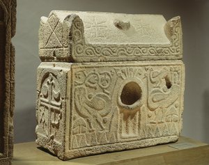 Reliquiar in Form eines Sarkophags, Symar, 6.-7. Jahrhundert von Unbekannt Unbekannt