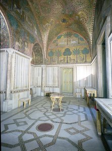 Sala di Ruggero von arabischen und byzantinischen Handwerkern, Palazzo dei Normanni, Palermo, Italien