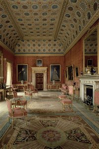 Das rote Wohnzimmer, Syon House, Middlesex