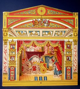 Spielzeugtheater, spätes 19. Jahrhundert von Unbekannt Unbekannt