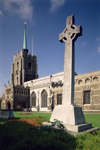 Ansicht des Essex-Turms und der Südvorhalle, Chelmsford Kathedrale, Essex
