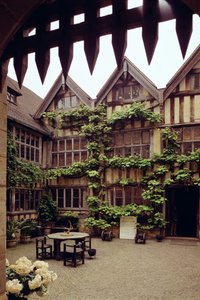 Blick auf den Innenhof, Hever Castle, Kent, spätes 15. Jahrhundert