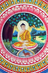 Buddha in Meditationshaltung, Vientiane, Laos