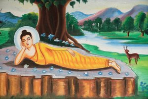Liegender Buddha, Vang Vieng, Laos