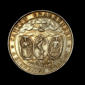 4 Schweizer Franken, Schweizer Münze