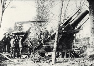 Eine große britische Haubitze im Ersten Weltkrieg von Unbekannter Künstler