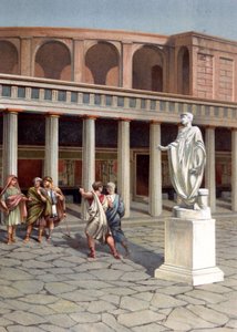 Eine Straße in Pompeji