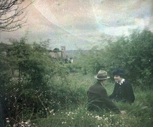 Touraine und seine Schlösser: Das Paar von C nahe dem Schloss, Chinon, Frankreich