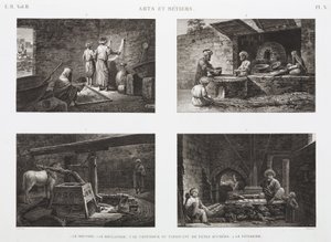 Bäckerei & Konditorei Bäcker und Süßwarenhersteller, Ägypten, ca. 1798 von Unbekannt