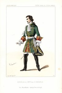 Bassbariton Edouard Gassier in der Rolle des Comte in Auber
