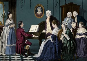 Beethoven spielt bei Wolfgang Amadeus Mozart