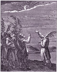 Segen auf den Neumond (aus einem Buch, veröffentlicht in Utrecht) von Unbekannter Künstler