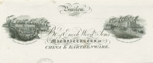 Burslem - Briefkopf von Enoch Wood & Sons