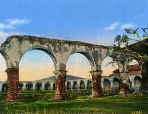 Kalifornien: Bögen der Mission San Juan Capistrano von Unbekannter Künstler