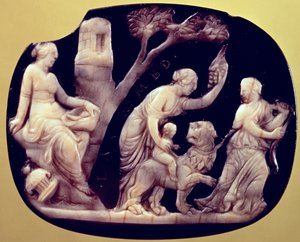 Kamee der Kindheit des Dionysos von Unbekannt