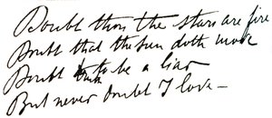 Tagebuchzitat von Alfred Dreyfus aus Hamlet (Gravur) von Unbekannt