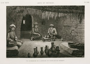 Keramikherstellung, Töpferwerkstatt, Ägypten, ca. 1798 von Unbekannt