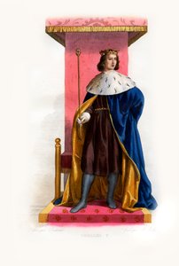 Karl V. von Frankreich genannt der Weise, c.1844 (Gravur) von Lancelot Volders
