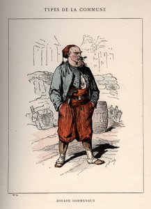 Kommune von Paris: Kostüm von ZOUAVE COMMUNIEUX (14) in „Les Communeux“ von Unbekannt