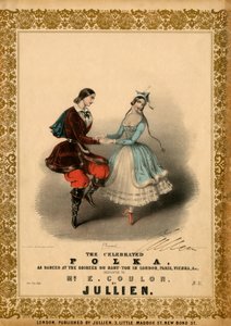 Paar tanzt die Polka von Unbekannter Künstler