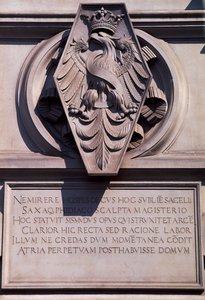 Wappen auf dem Wawel-Königsschloss in Krakau, Polen von Benjamin Baud