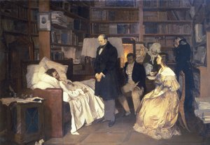Tod von Puschkin, ein Gemälde von Dimitry Belyukin