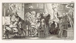 Zeichenklasse, Illustration aus 