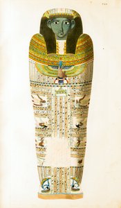 Ägyptischer Sarkophag - Illustration aus dem Atlas von Ägypten