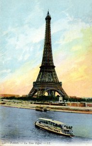 Eiffelturm, Paris. Frühes 20. Jahrhundert.