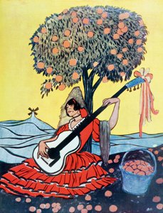 "Españolada", Alles Spanische, nach einem Werk von Francisco Sancha, aus La Esfera von Unknown