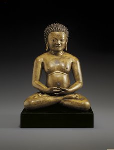 Figur eines sitzenden Yogi, möglicherweise Padampa Sangye, 11.-12. Jahrhundert von Unbekannt