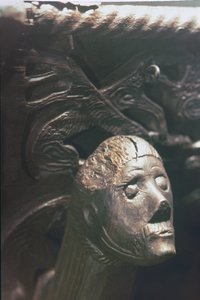 Galionsfigur eines Wikingerlangschiffs, 9. Jahrhundert von Unbekannt