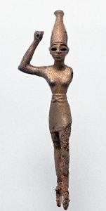 Figur des Gottes Baal, Megiddo, 1300-1200 v. Chr. von Unbekannt