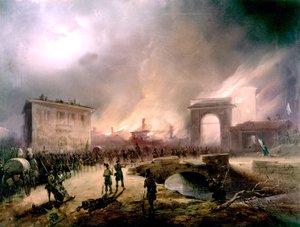 Brand und Eroberung Roms durch die Italiener am 20. September von Unbekannter Künstler