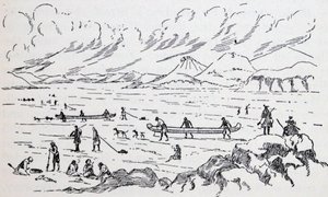 Franklins Expedition zum Polarmeer auf dem Eis