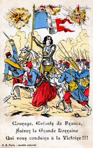 Französische Postkarte, die Jeanne d