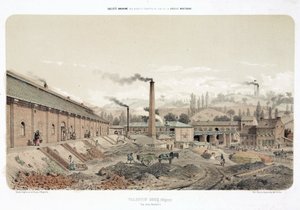 Allgemeine Industrieszenen, Kohlenmine bei Valentin Cocq, Belgien