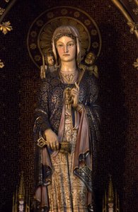 Genevieve, die Schutzpatronin von Paris. Eglise Saint Etienne du Mont, Paris 2020 von Unbekannter Künstler