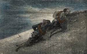 Giacomo Casanova und Marin Balbi entkommen aus dem Gefängnis des Plombs in Venedig, indem sie einen Tunnel in der Zelle graben