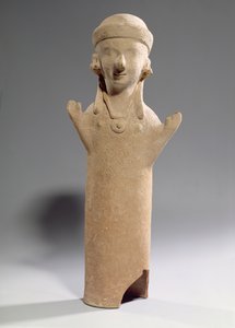 Göttin oder Verehrerin mit erhobenen Armen, Figur, ca. 550 v. Chr. von Unbekannt