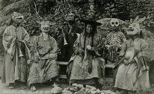 Gruppe von Lamas, Darjeeling