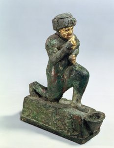Hammurabi, König von Babylon, betet vor einem heiligen Baum, um 1750 v. Chr.