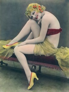 Handkoloriertes Foto einer Frau, Vereinigte Staaten von William M. Timlin
