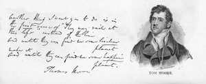Handschrift und Unterschrift von Tom Moore